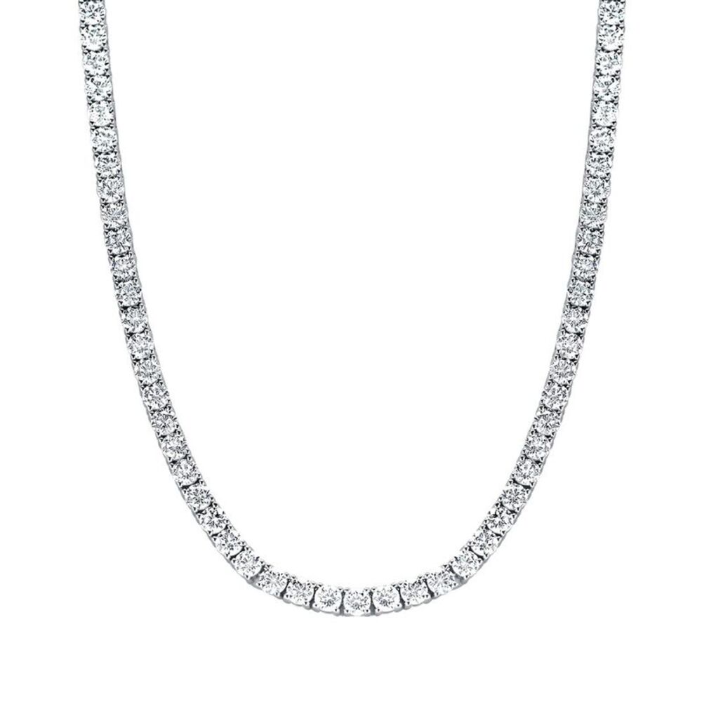 14K 15.00 Ct. Tw. Lab-Grown Diamond Straight Line Necklace